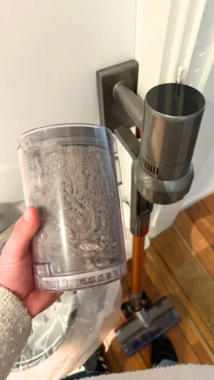 Ledningsfri støvsuger test