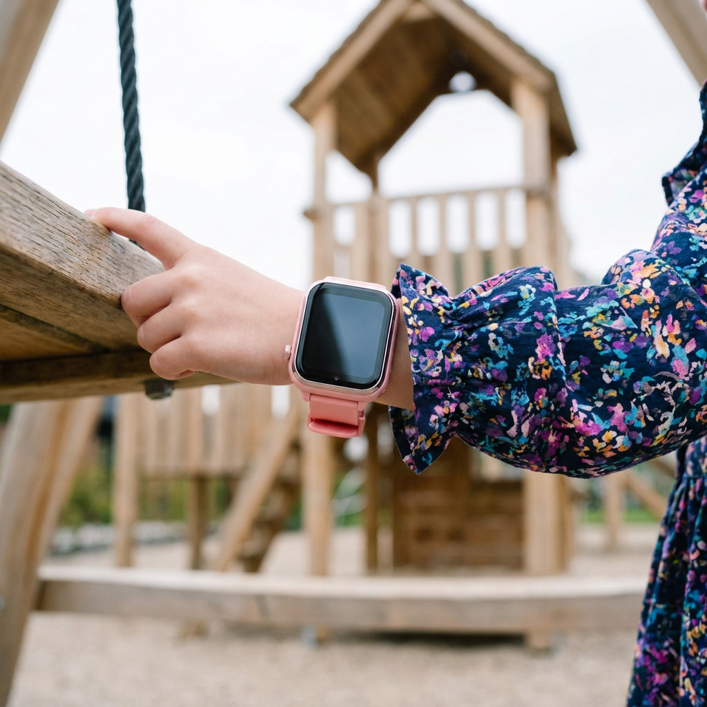KidsBuddy Pro - GPS smartwatch til børn med videoopkald - Lyserød - Bedste smartwatch til børn - Techii.dk