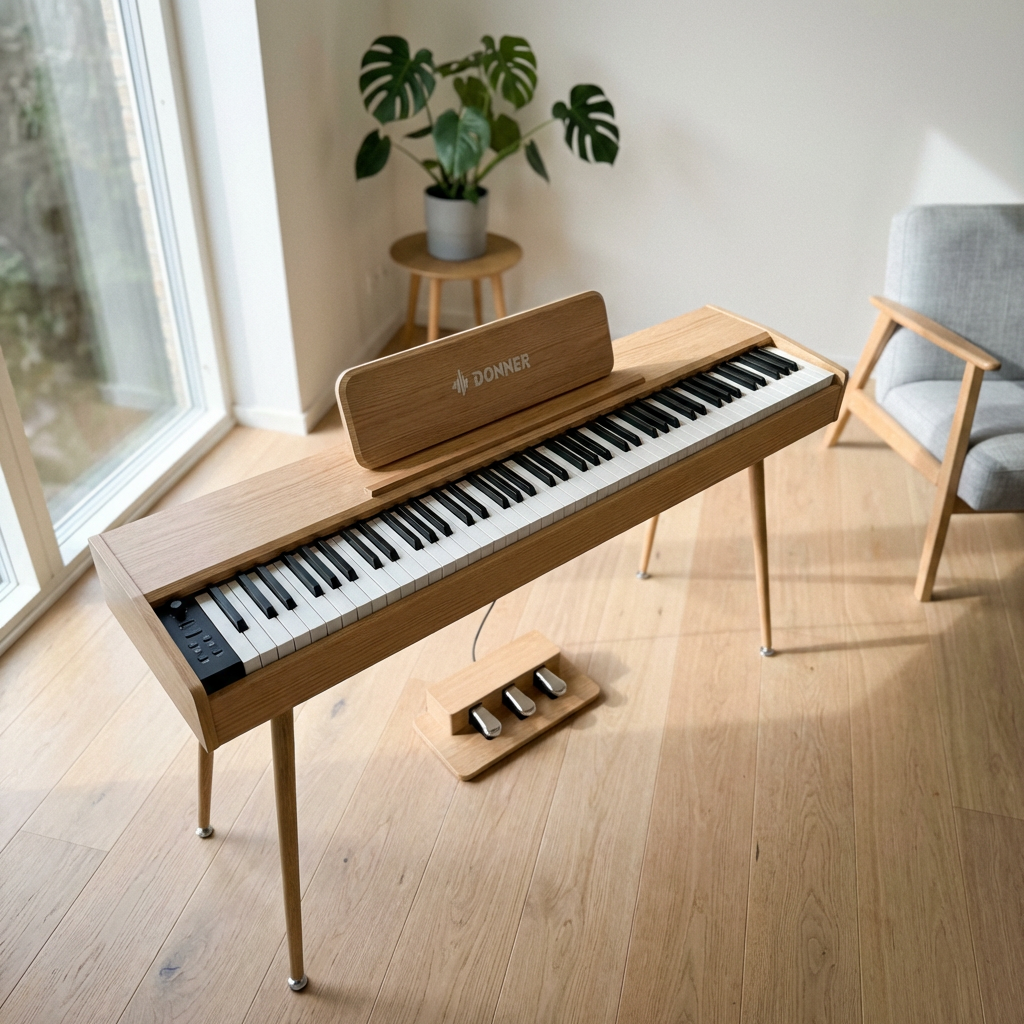 Donner DHP-200 Pro el-klaver beige - El-klavere - Techii.dk